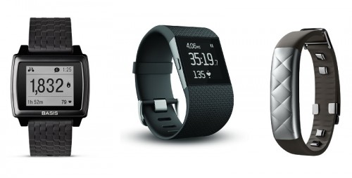 Сравнение Jawbone UP 3 с Fitbit Surge и Basis Peak