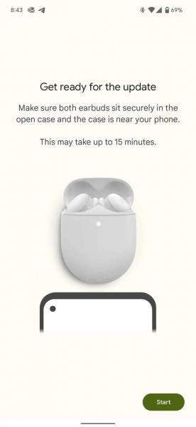 Google выкатывает ручные обновления для Pixel Buds серии A