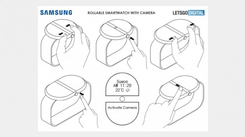 Samsung Galaxy Watch с выдвижным дисплеем могут быть выпущены в будущем
