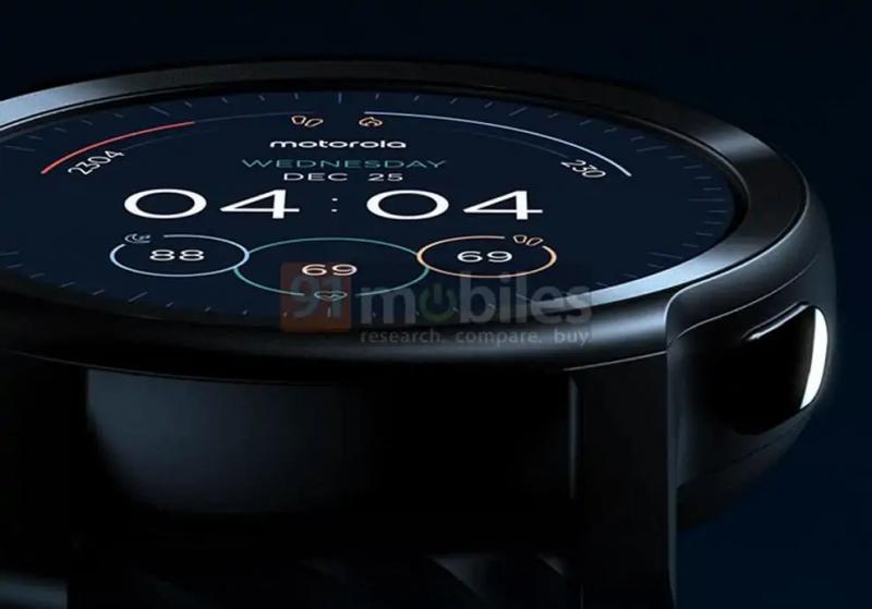 Вот наш лучший взгляд на дизайн Moto Watch 100